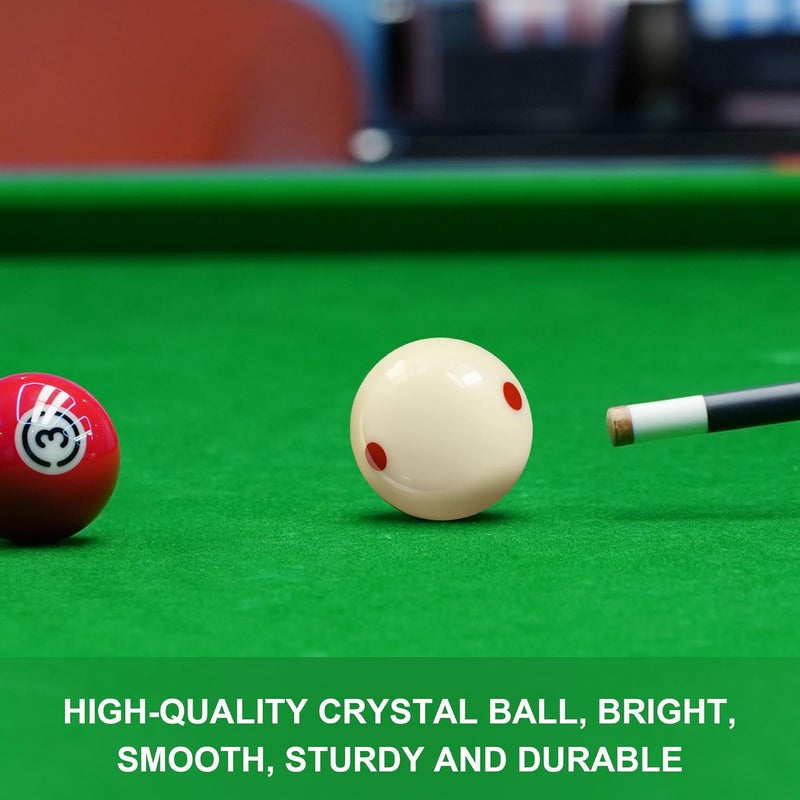 HMQQ 2 1/4" Pool Cue Ball and Professional AAAA Grade Billiards Balls, White Cue Ball, Set of 1,6oz - Image 5